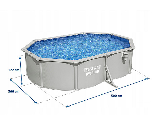 Басейн каркасний 13в1 Bestway Hydrium 56586 500 х 366 х 122 см