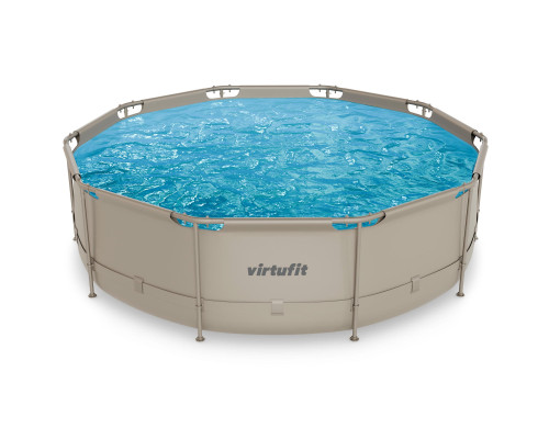 Басейн каркасний VIRTUFIT з фільтрувальним насососм 366 х 100 см, бежевий