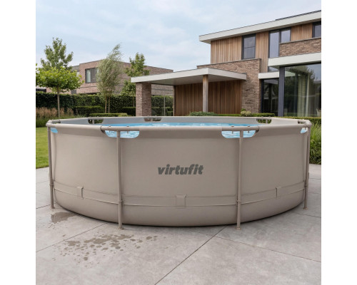 Басейн каркасний VIRTUFIT з фільтрувальним насососм 366 х 100 см, бежевий