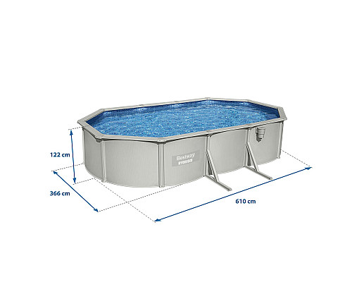 Басейн каркасний 13в1 Bestway Hydrium 56369 610 х 366 х 122 см