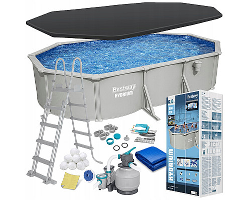 Басейн каркасний 13в1 Bestway Hydrium 56369 610 х 366 х 122 см