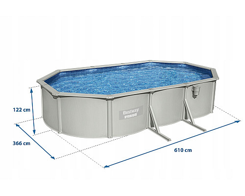 Басейн каркасний 13в1 Bestway Hydrium 56369 610 х 366 х 122 см