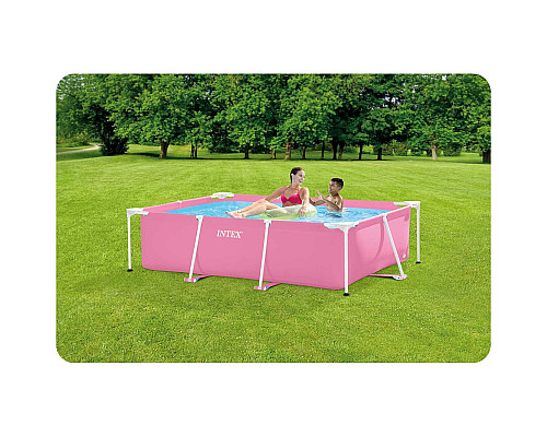 Басейн каркасний прямокутний 15в1 INTEX 28266, 220 x 150 x 60 см