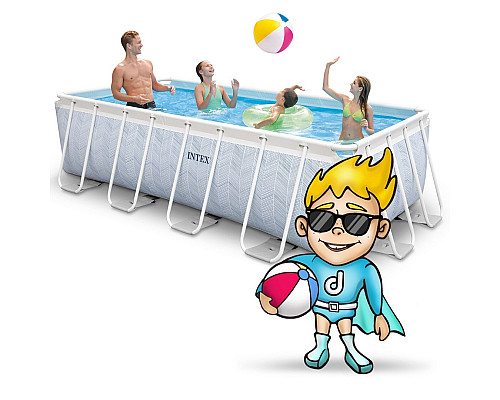 Басейн каркасний 4в1 Intex 26780 400 х 200 х 100