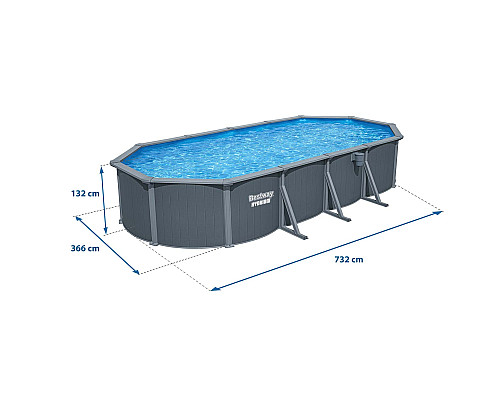 Басейн каркасний 13в1 Bestway Hydrium 561CW 732 х 366 х 132 см