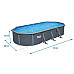 Басейн каркасний 13в1 Bestway Hydrium 561CW 732 х 366 х 132 см