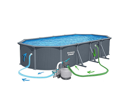 Басейн каркасний 13в1 Bestway Hydrium 561CW 732 х 366 х 132 см