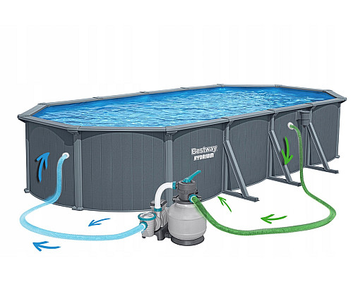 Басейн каркасний 13в1 Bestway Hydrium 561CW 732 х 366 х 132 см
