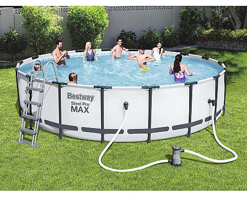 Басейн каркасний 18в1 Bestway 56462, 549 x 122 см + машина для створення бульбашок