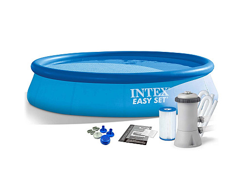 Басейн надувний 3в1 INTEX 28132, 366 x 76 см, блакитний
