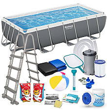 Басейн каркасний прямокутний 18в1 Bestway 56441 SET 404 x 201 x 100 см