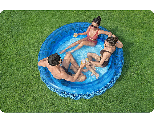 Басейн надувний Bestway 54479 BOHEMIAN BLUE 168 x 53 см