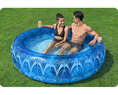 Басейн надувний Bestway 54479 BOHEMIAN BLUE 168 x 53 см