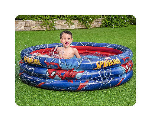 Басейн надувний дитячий Людина-павук Bestway 98018 122x30 см