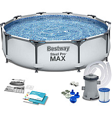 Басейн каркасний 10в1 Bestway 56408 Steel Pro Max 305 см 