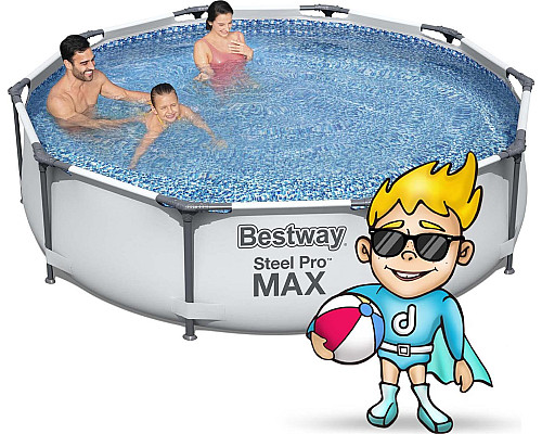 Басейн каркасний 10в1 Bestway 56408 Steel Pro Max 305 см