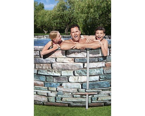 Басейн каркасний овальний Bestway Power Steel Swim, 610 x 366 x 122 см