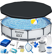 Басейн каркасний 16в1 Bestway 56416 Steel Pro Max 366 см