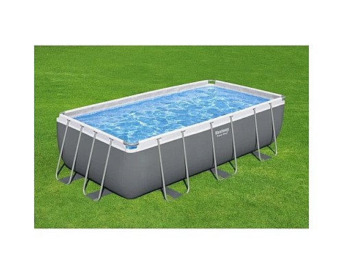 Басейн каркасний прямокутний 6в1 Bestway Power Steel, 404 x 201 x 100 см + насос + драбина