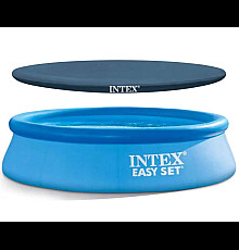 Басейн надувний 2в1 INTEX 28110, 244 x 76 см, блакитний