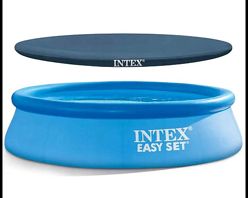 Басейн надувний 2в1 INTEX 28110, 244 x 76 см, блакитний
