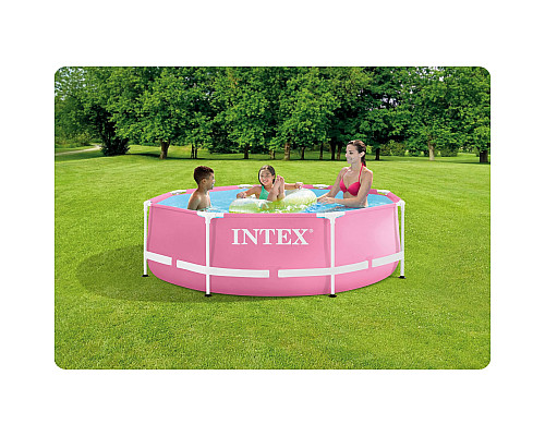 Басейн каркасний INTEX 28292, 244 x 76 см, рожевий