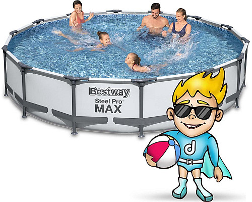 Басейн каркасний 17в1 Bestway 56595 Steel Pro Max 427 см