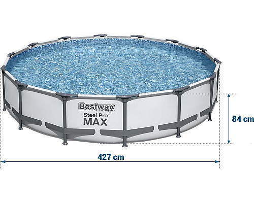 Басейн каркасний 17в1 Bestway 56595 Steel Pro Max 427 см