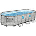Басейн каркасний овальний 7в1 Bestway Power Steel Swim Vista з вікном 549 x 274 x 122 см