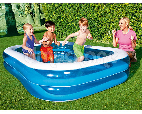 Басейн надувний дитячий Bestway 54006 262x175x51 см