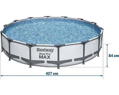 Басейн каркасний 9в1 Bestway 56595 Steel Pro Max 427 см Басейн каркасний 9в1 Bestway 56595 Steel Pro Max 427 см