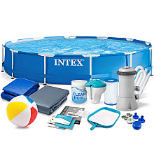 Басейн каркасний 16в1 INTEX 28212, 366 x 76 см, синій