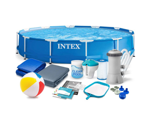 Басейн каркасний 16в1 INTEX 28212, 366 x 76 см, синій