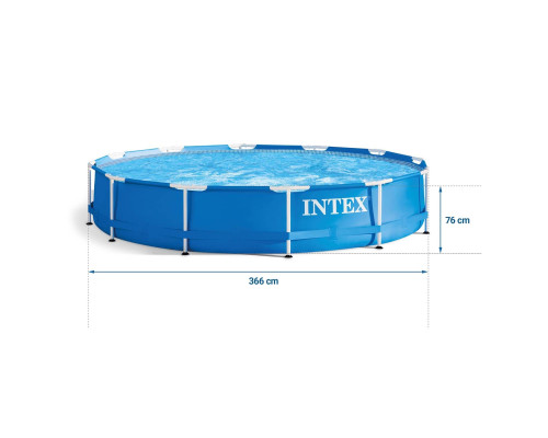 Басейн каркасний 16в1 INTEX 28212, 366 x 76 см, синій