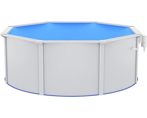 Басейн каркасний vidaXL 360 x 120 см,  білий + насос з пісочним фільтром + драбина