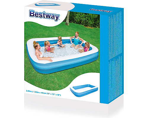 Басейн надувний дитячий Bestway 54150 305x183х46 см