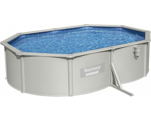 Басейн каркасний овальний 10в1 Bestway 56586 Hydrium 500 x 360 см, світло-сірий Басейн каркасний овальний 10в1 Bestway 56586 Hydrium 500 x 360 см, світло-сірий