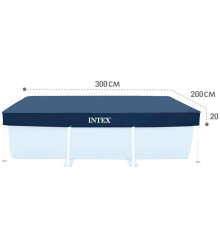 Тент для прямокутного басейну Intex 28038 (Довжина 300 x Ширина 200см)