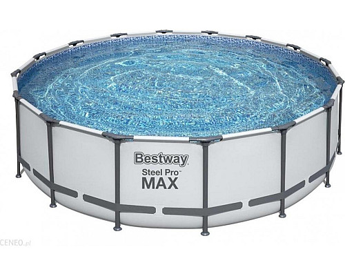 Басейн каркасний 5в1 BESTWAY Steel Pro MAX 488x122 см + драбина + кришка