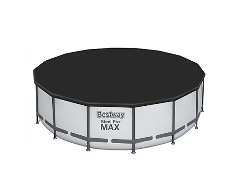 Басейн каркасний 5в1 BESTWAY Steel Pro MAX 488x122 см + драбина + кришка