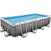 Басейн каркасний прямокутний Bestway Power Steel 549 x 274 x 122 см - сірий