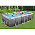 Басейн каркасний прямокутний Bestway Power Steel 549 x 274 x 122 см - сірий