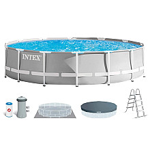 Басейн каркасний INTEX 26720, 427 x 107 см, сірий