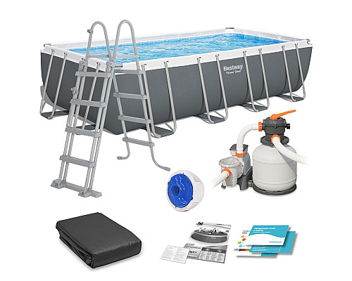 Басейн каркасний прямокутний 12в1 Bestway 56466N, 549 x 274 x 122 см