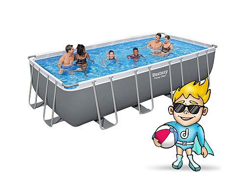 Басейн каркасний прямокутний 12в1 Bestway 56466N, 549 x 274 x 122 см
