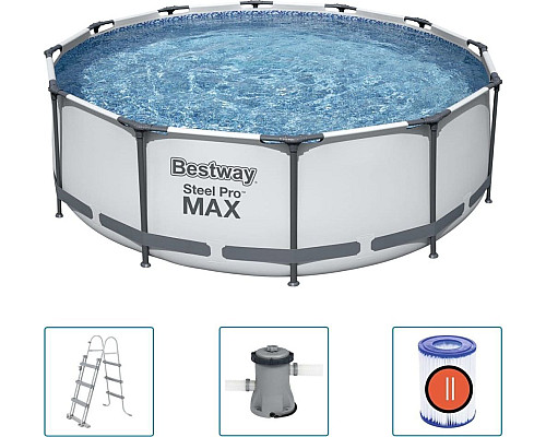 Басейн каркасний 3в1 Bestway 56418 Steel Pro Max 366 см