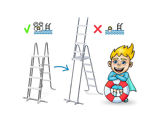 Басейн каркасний 21в1 INTEX 26726, 457 x 122 см, сірий