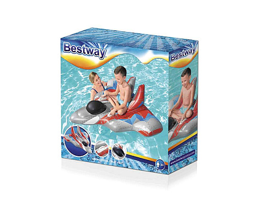 Пліт надувний з ручками Bestway 41443 Зореліт, 136 х 135 см