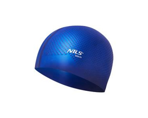Шапочка для плавання NILS AQUA CAP DOTS темно-синя