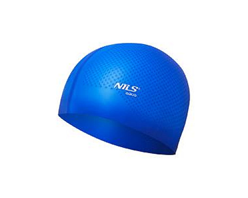 Шапочка для плавання NILS AQUA CAP DOTS темно-синя